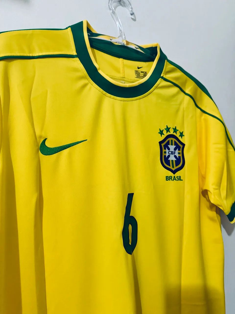 Camisa Brasil 1998 Roberto Carlos - Foto 4