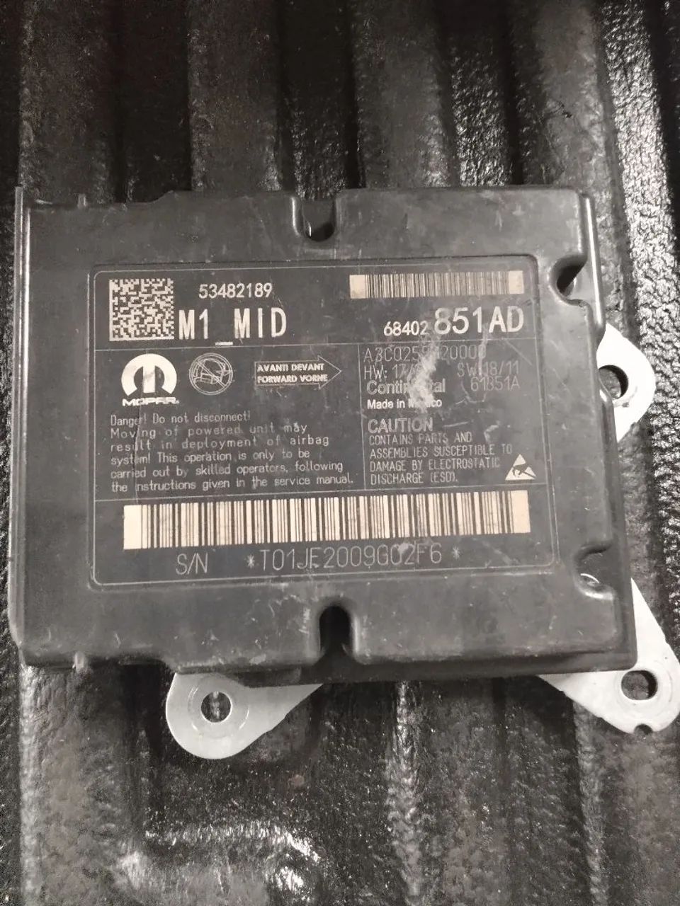 Modulo Airbag Compass 2020 68402851ad
