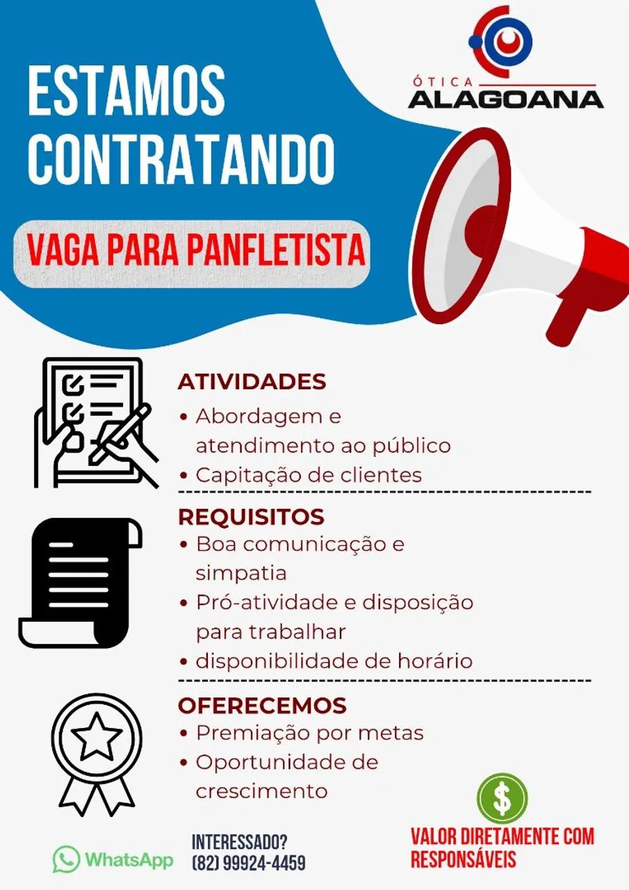 Oportunidade de Trabalho 