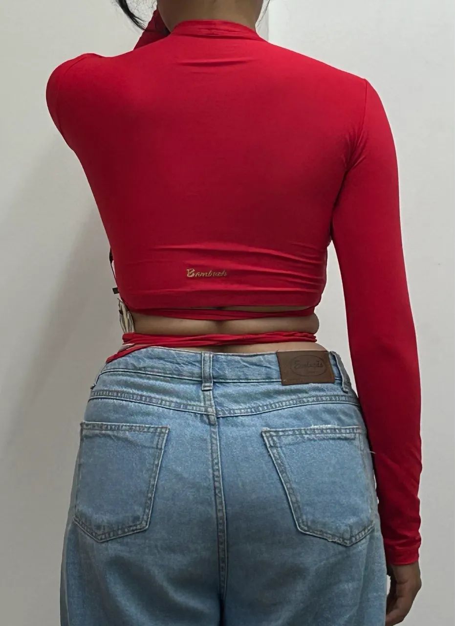 Blusa academia bambush carmim - Foto 2