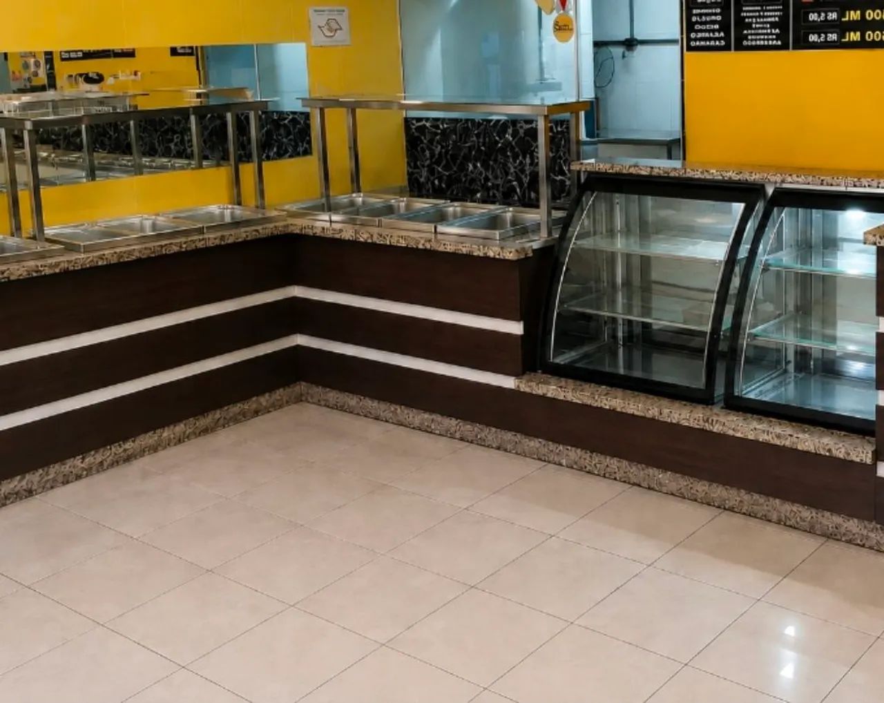 Buffet quente e frio estufa de salgado quente e estufa de doce gelada, pra restaurante 