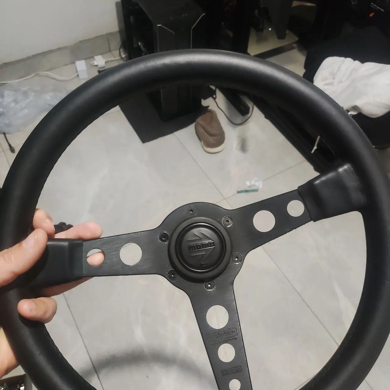 Volante para carro couro - Foto 3
