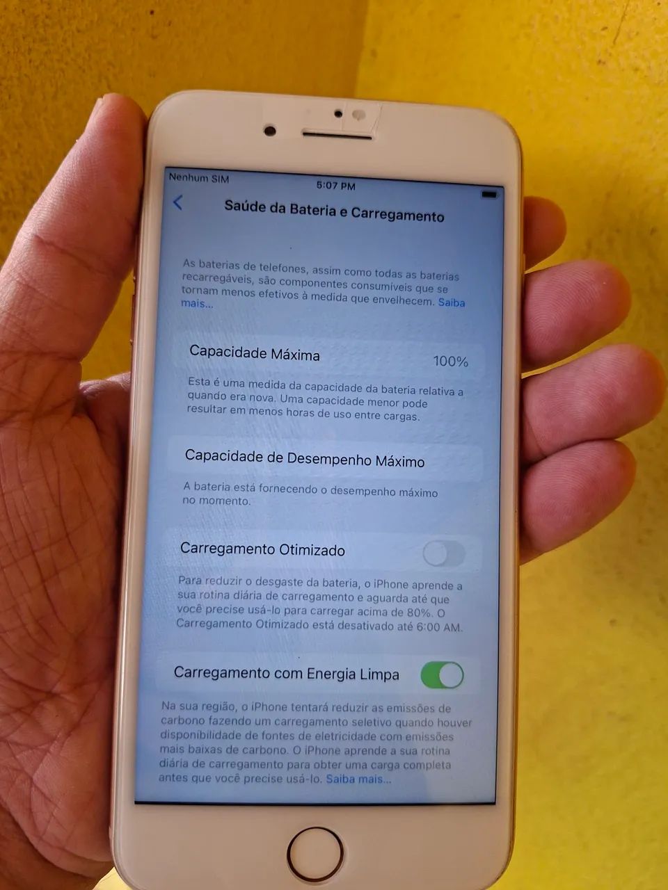 Iphone 8 Plus 64gb, com capinha, película e carregador. - Foto 5