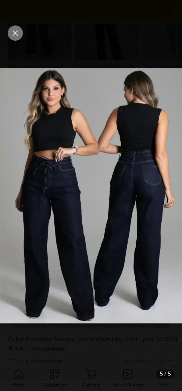 Calça jeans sawary 