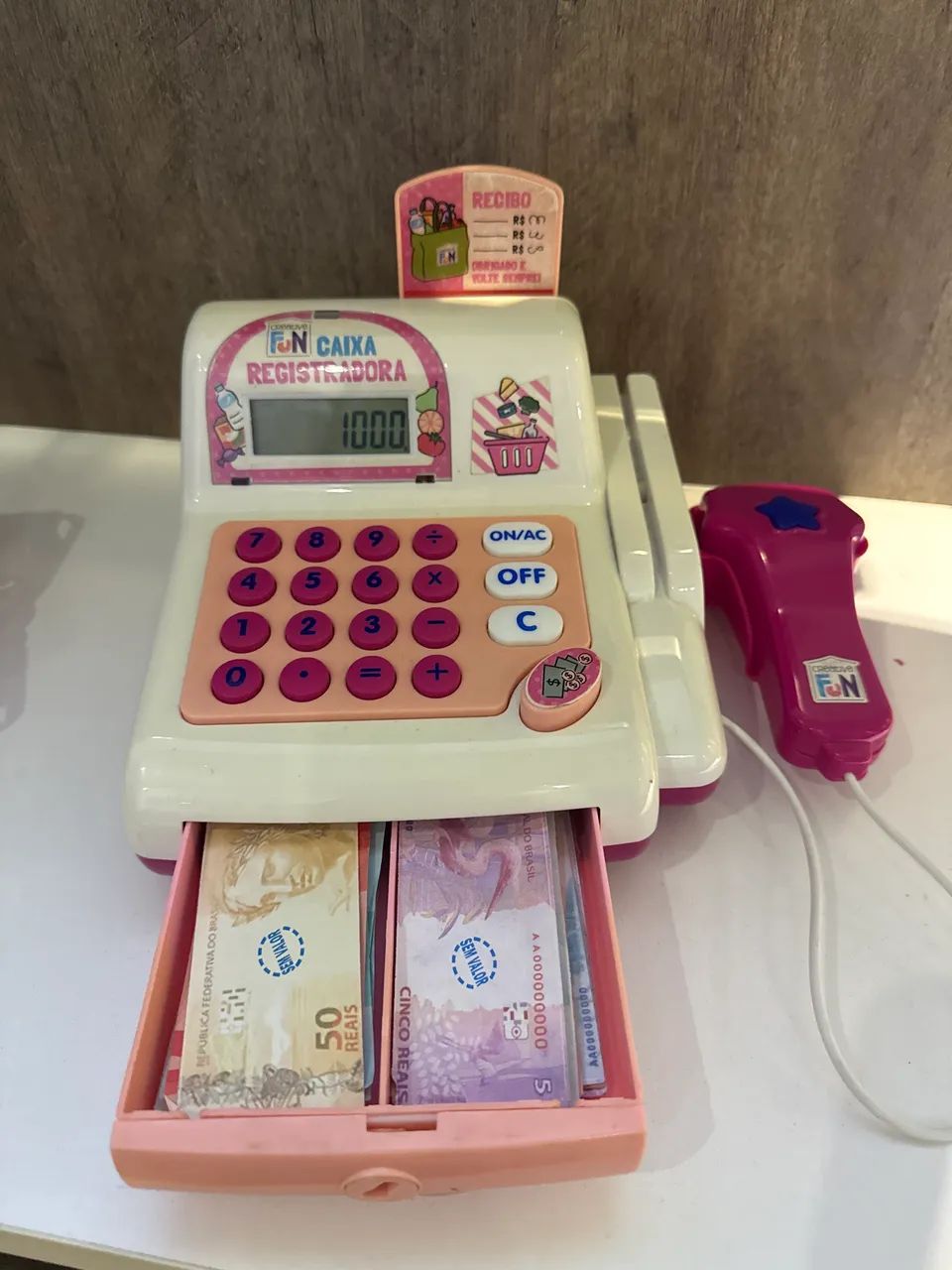 Caixa registradora rosa mercadinho - Foto 2
