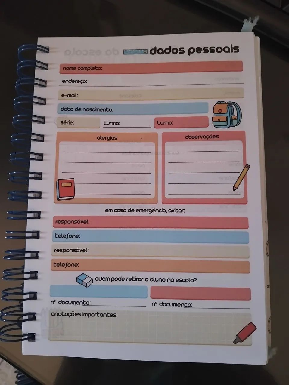 Agenda escolar infantil - Foto 2