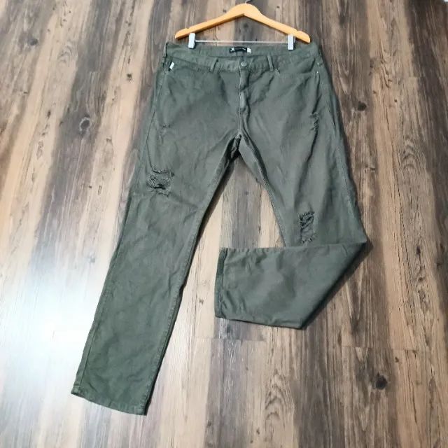 Calça Slim Sarja Masculina
