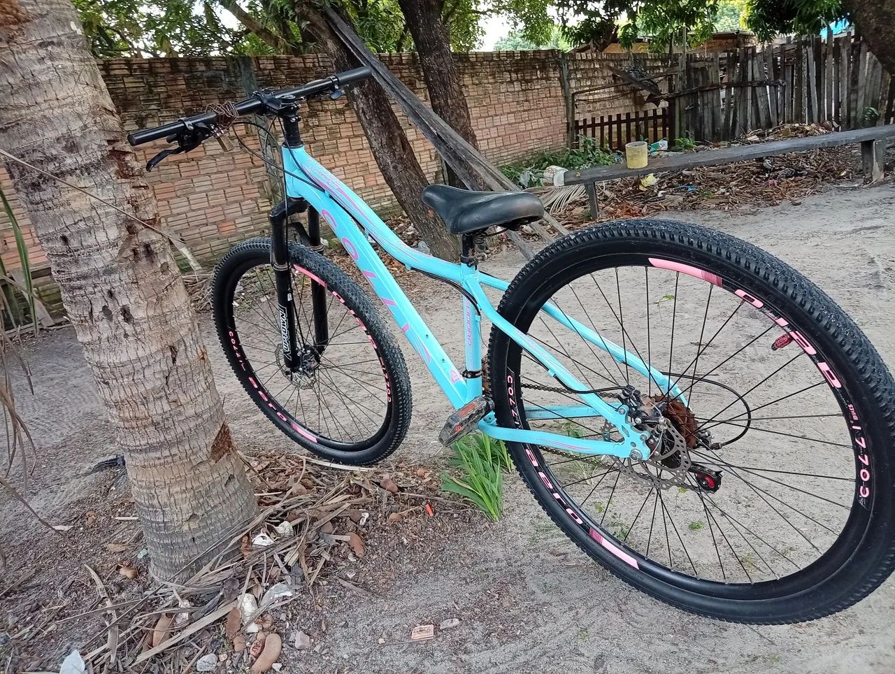 Vende se essa bicicleta aro 29 azul neném  - Foto 3