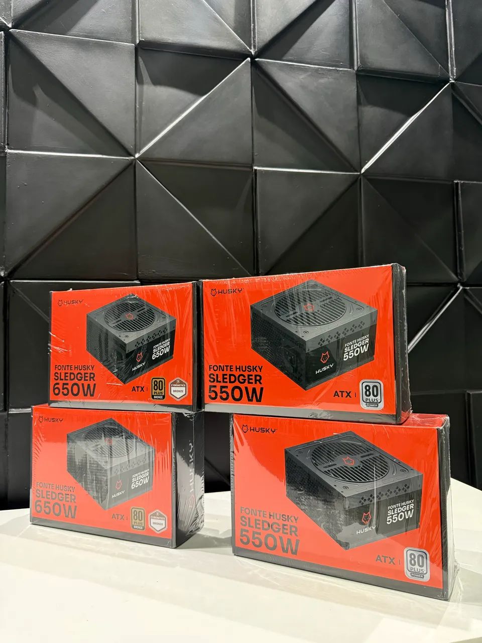 Fonte 650w e 550w husky 80plus bronze PFC ativo - Foto 2