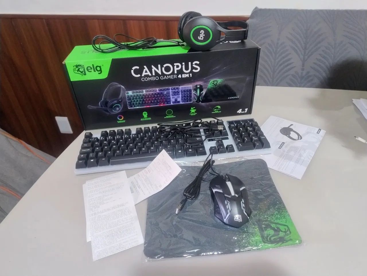 ? KIT GAMER ELG CANOPUS 4 EM 1