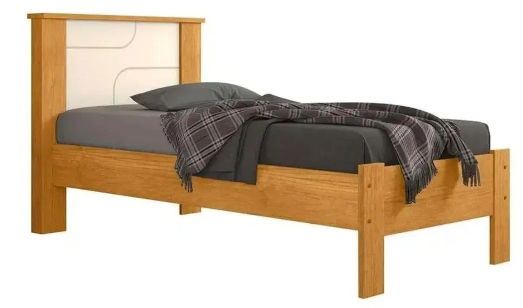 Vendo cama solteiro off white 