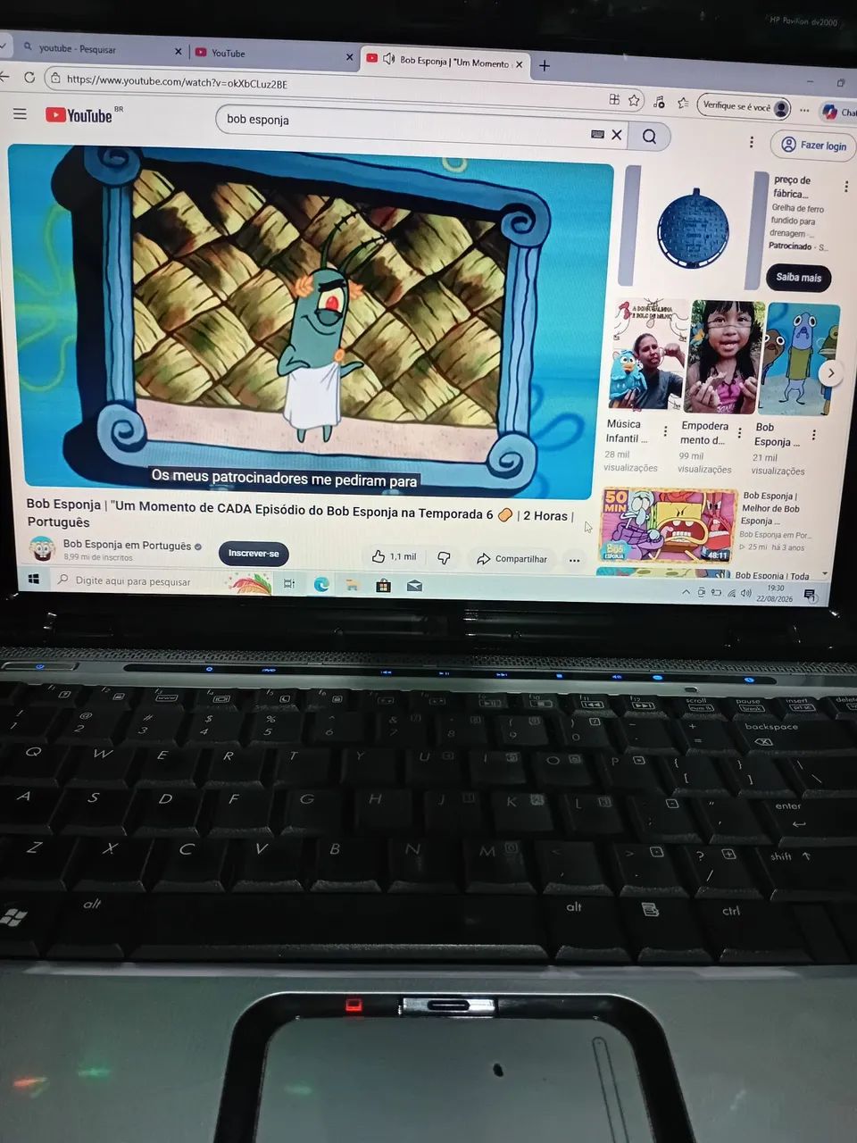 Vendo notebook hp pavilion dv6000 