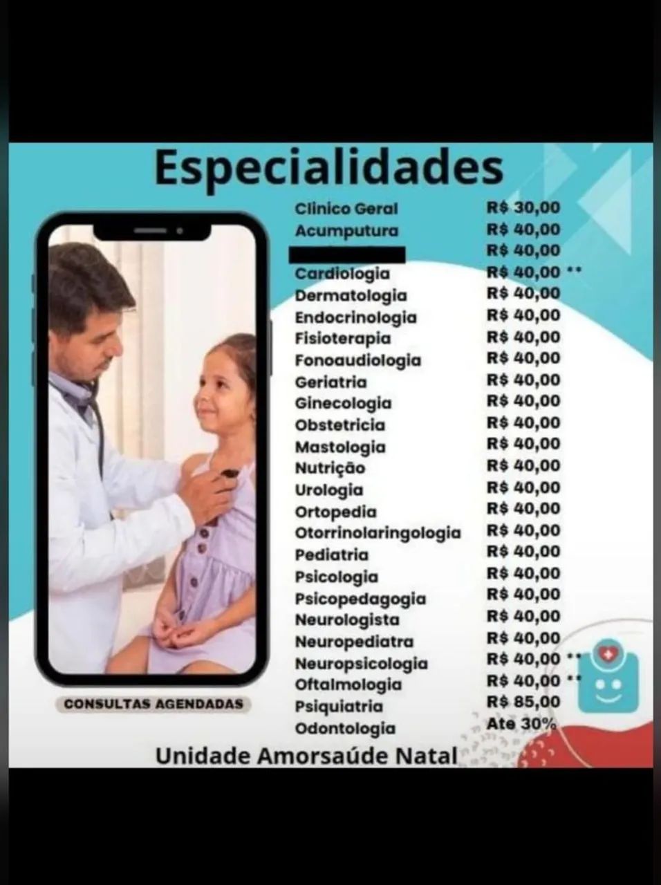 Desconto em consultas 