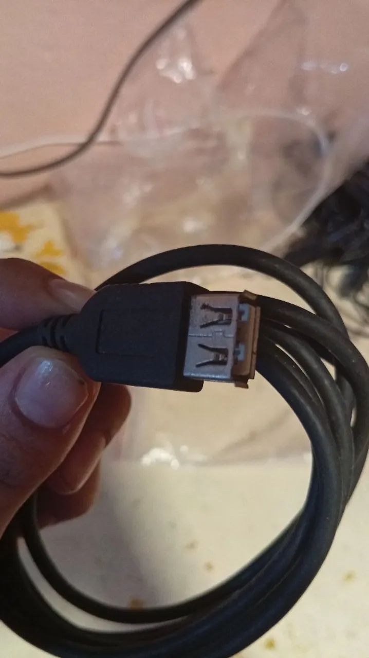Cabo extensor USB 2.0 macho x fêmea - preto - Foto 4