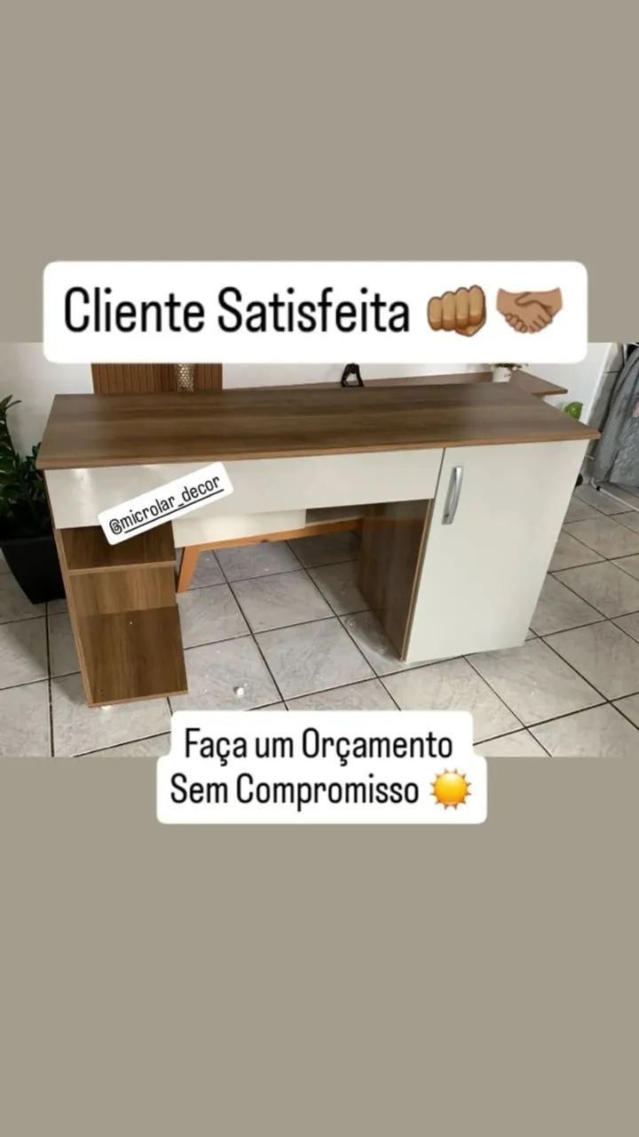 Escrivaninha Napole Nova na Caixa - Entrega e Monta na hora