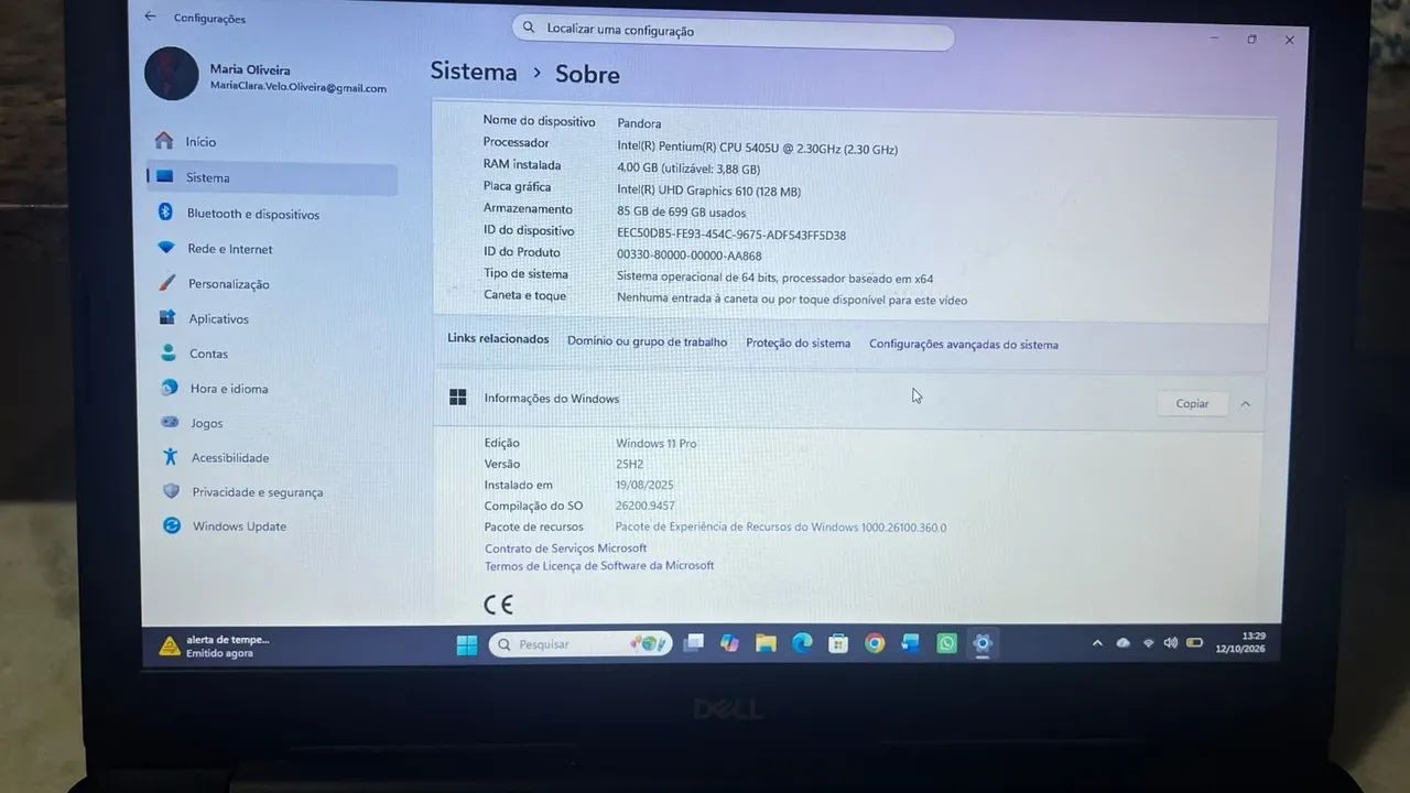 Notebooks Dell Inspirion 15