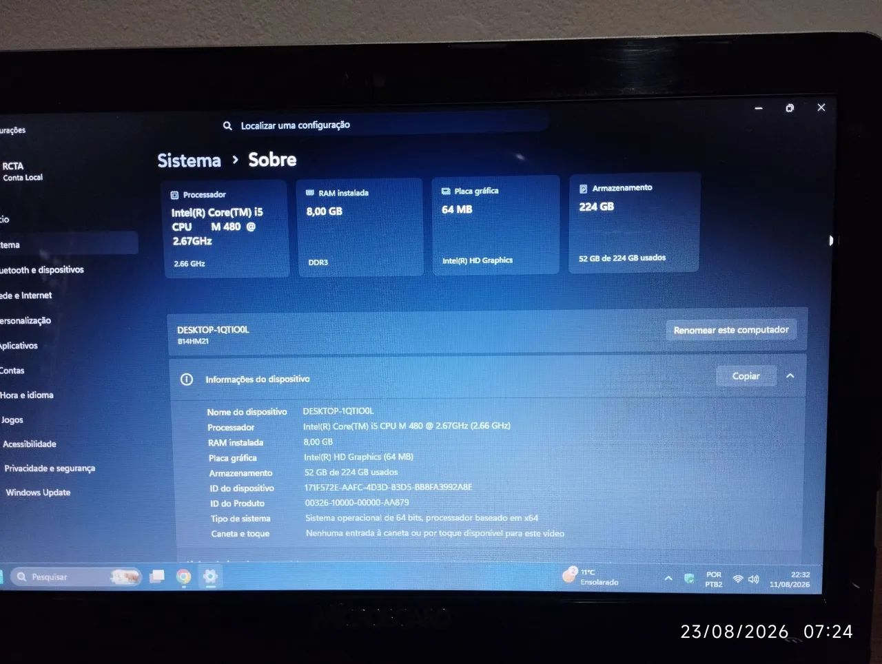 Notebook I5 microboard windows 11  - Foto 2