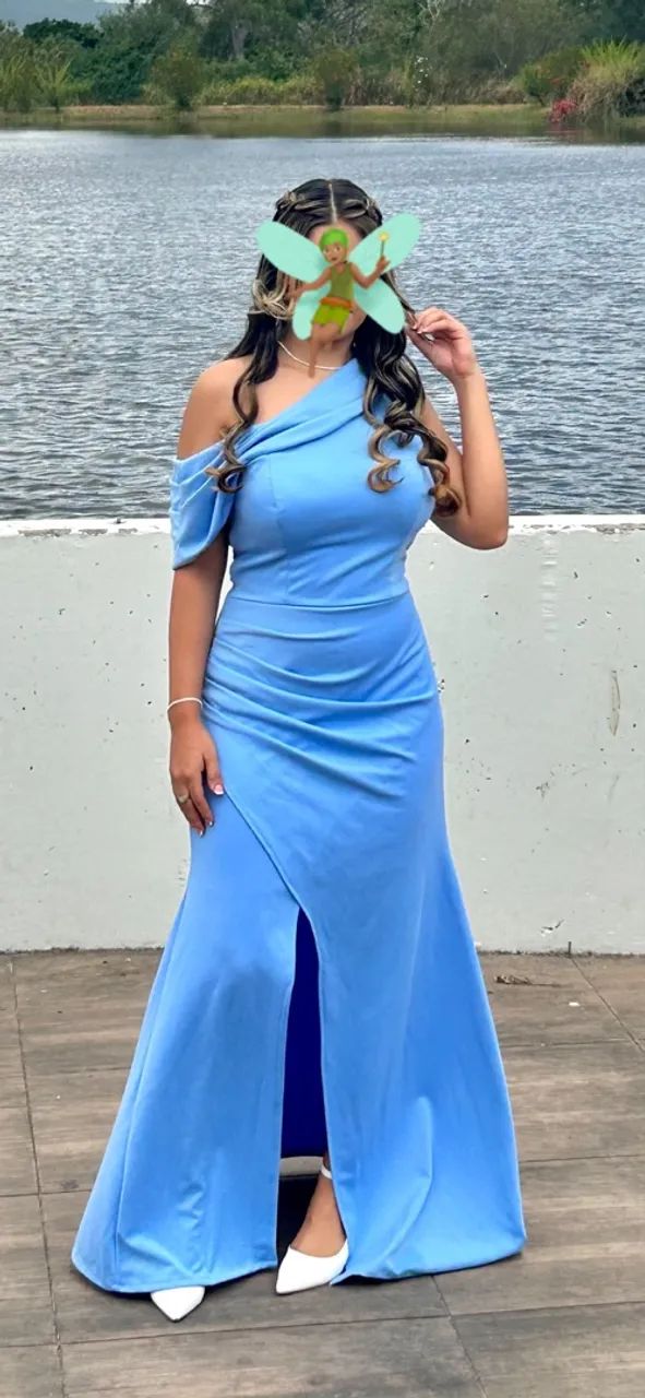  Vestido azul