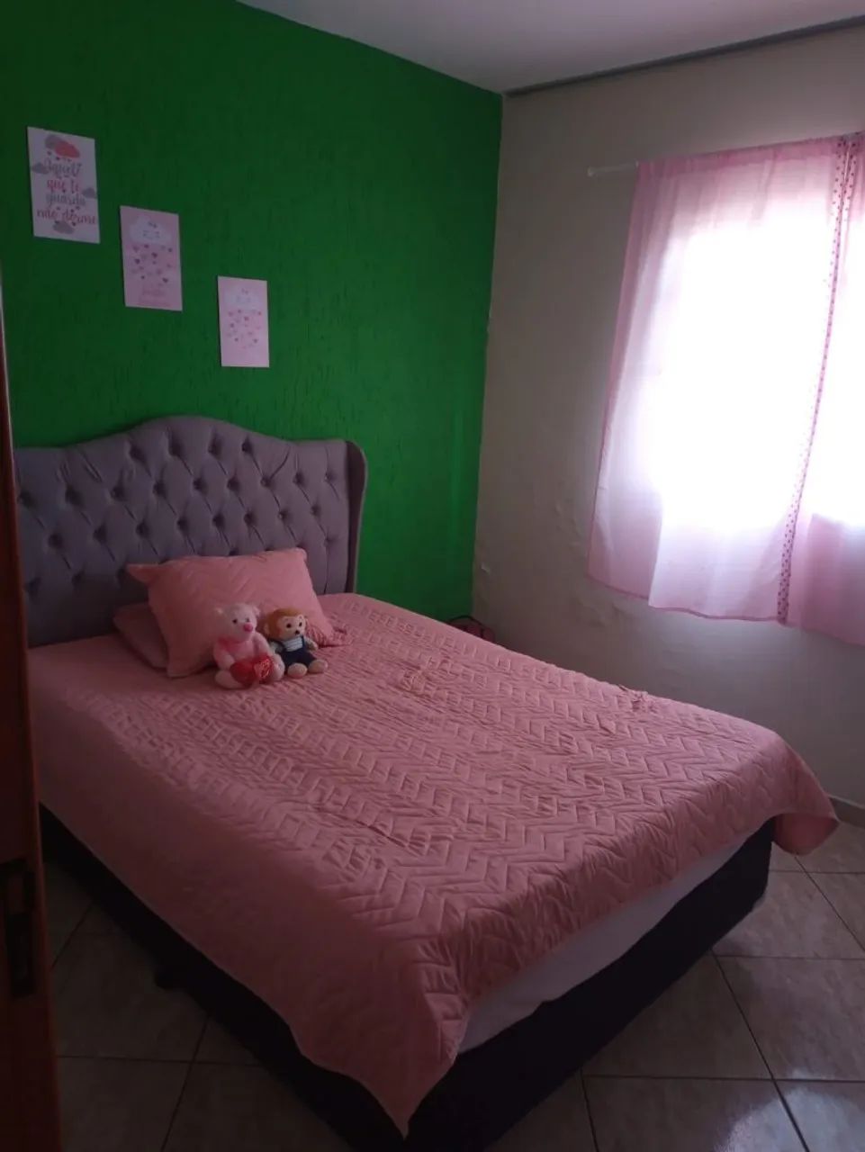 Cama de casal box com cabeceira 