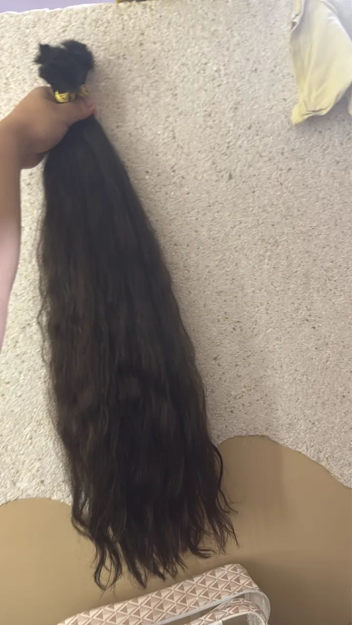 Cabelo virgem cortado hoje 