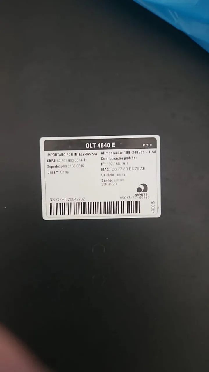 OLT E-PON 4840 Semi nova 