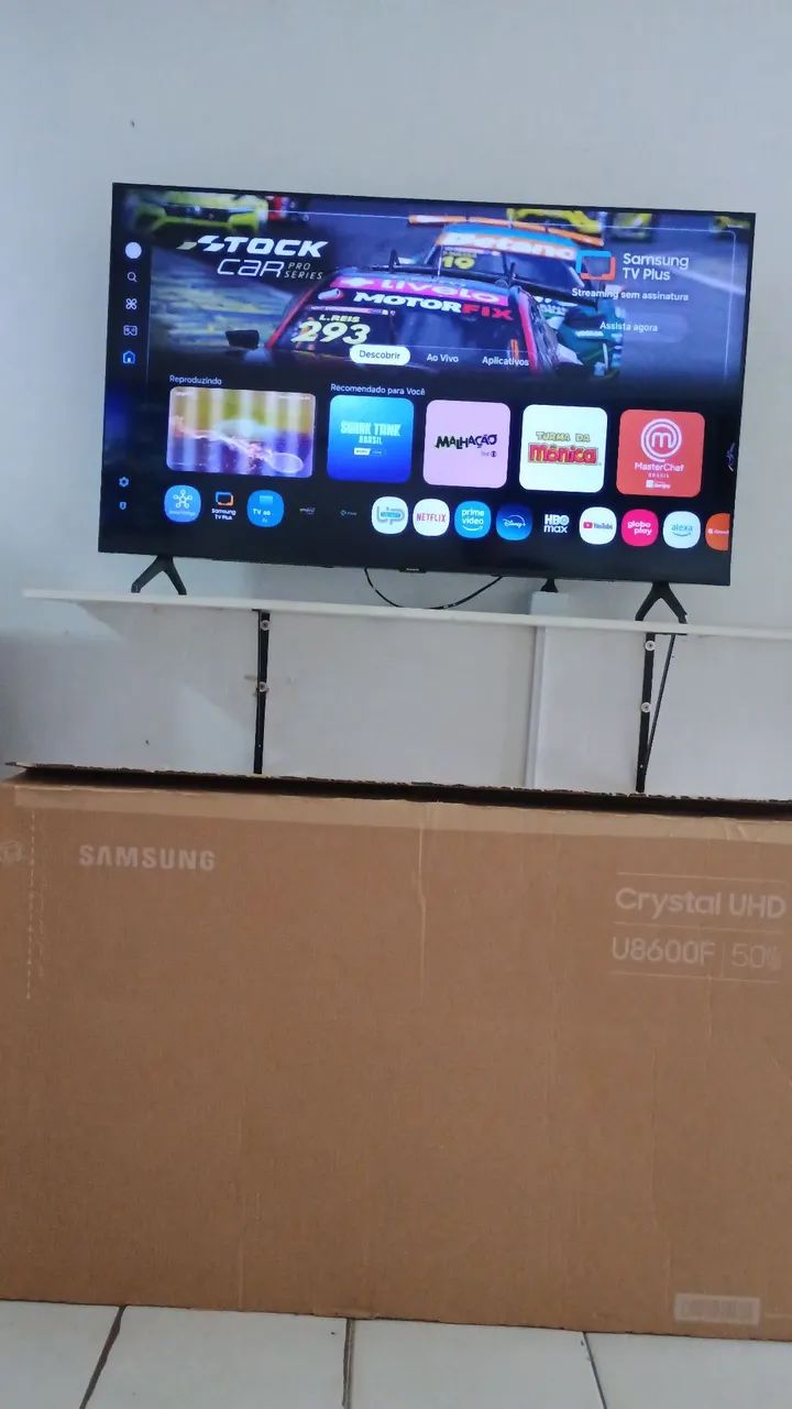Tv Samsung 50 polegadas smart 4k Alexa comando de voz Bluetooth na caixa com vídeo Xbox 