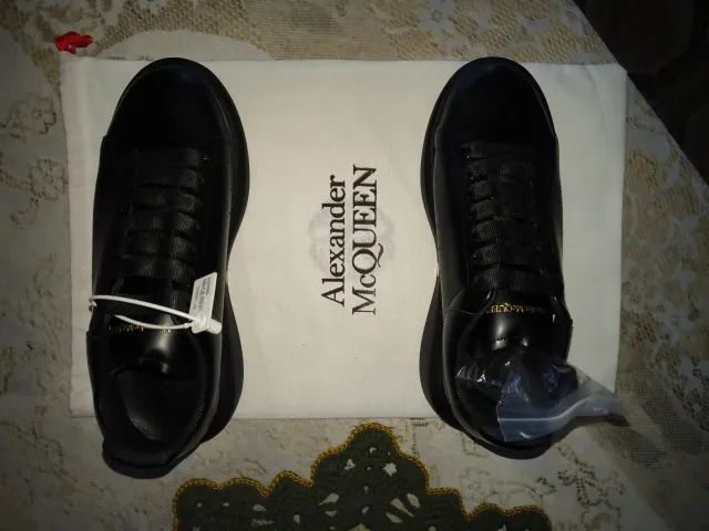 Tênis Alexander McQueen Oversized Preto Masculino - Foto 5