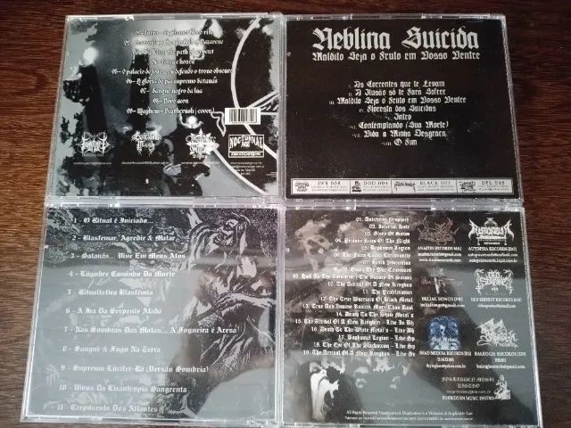 cd black metal coleçao com 4 cds estado de novo - Foto 2