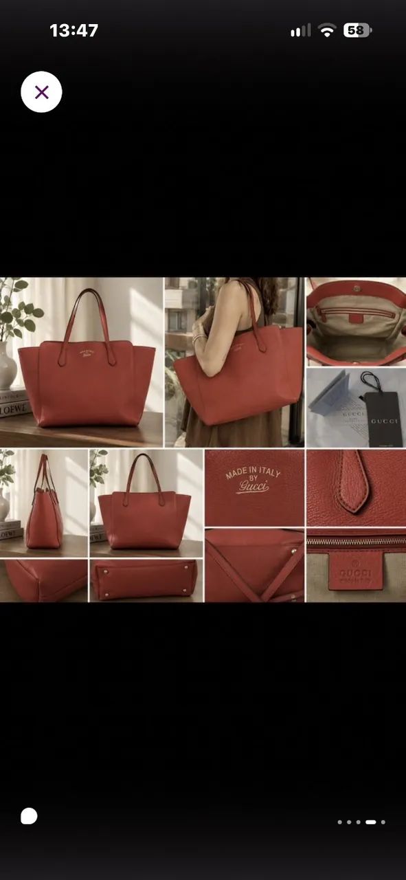 Bolsa Gucci tote Swing  - Foto 4