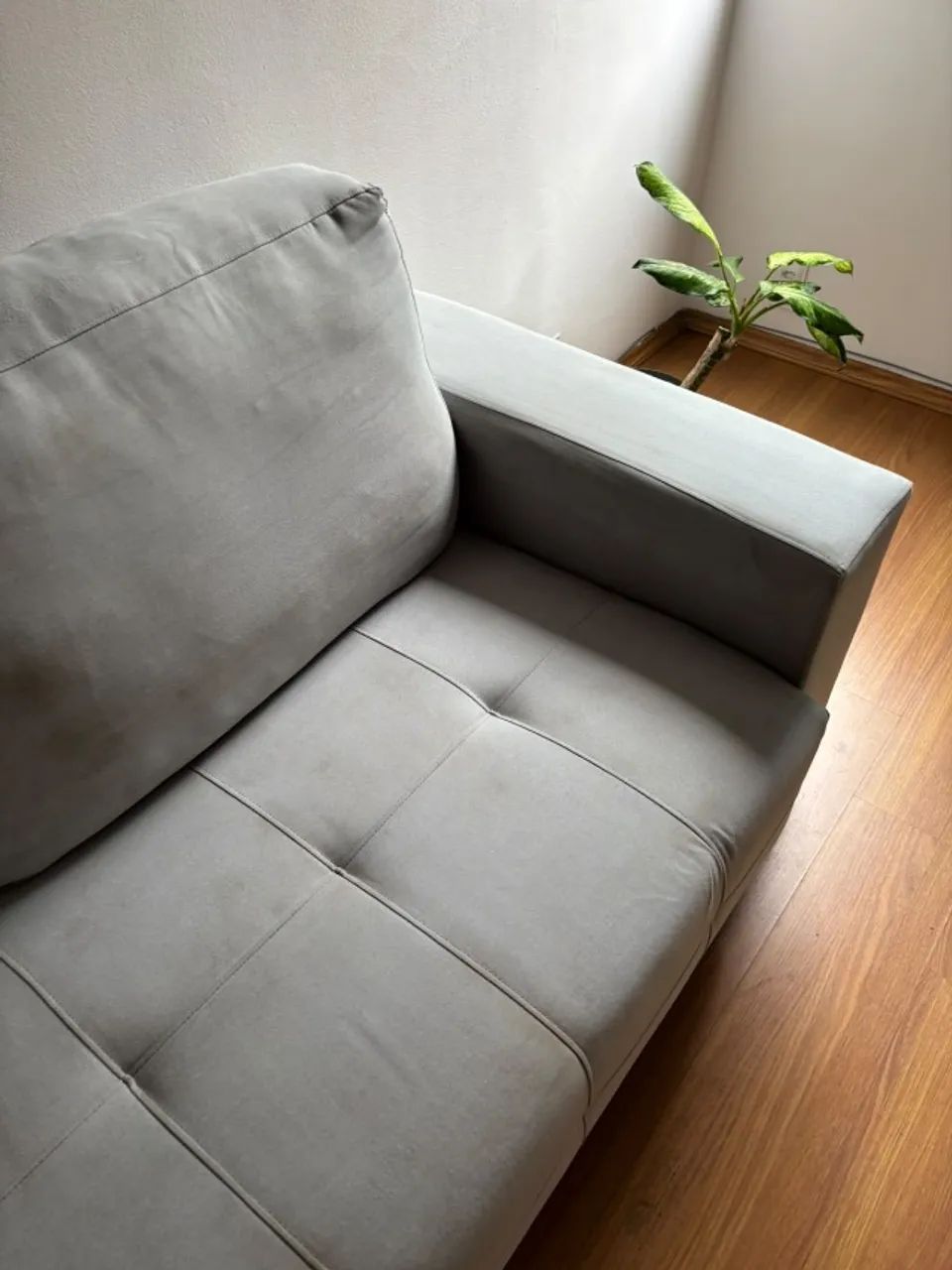 Sofá 3 lugares Linho - 205cm - Foto 4