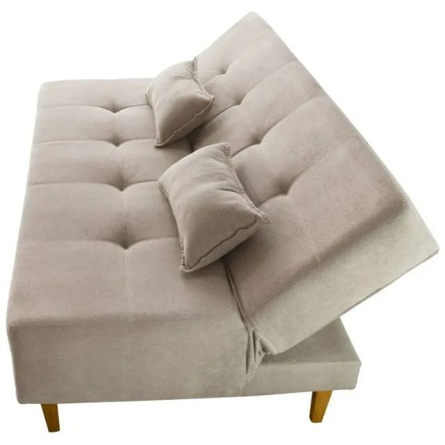 Receba amanhã! Sofá Cama Dallas Ref.48 1,81 m Linho - Foto 3
