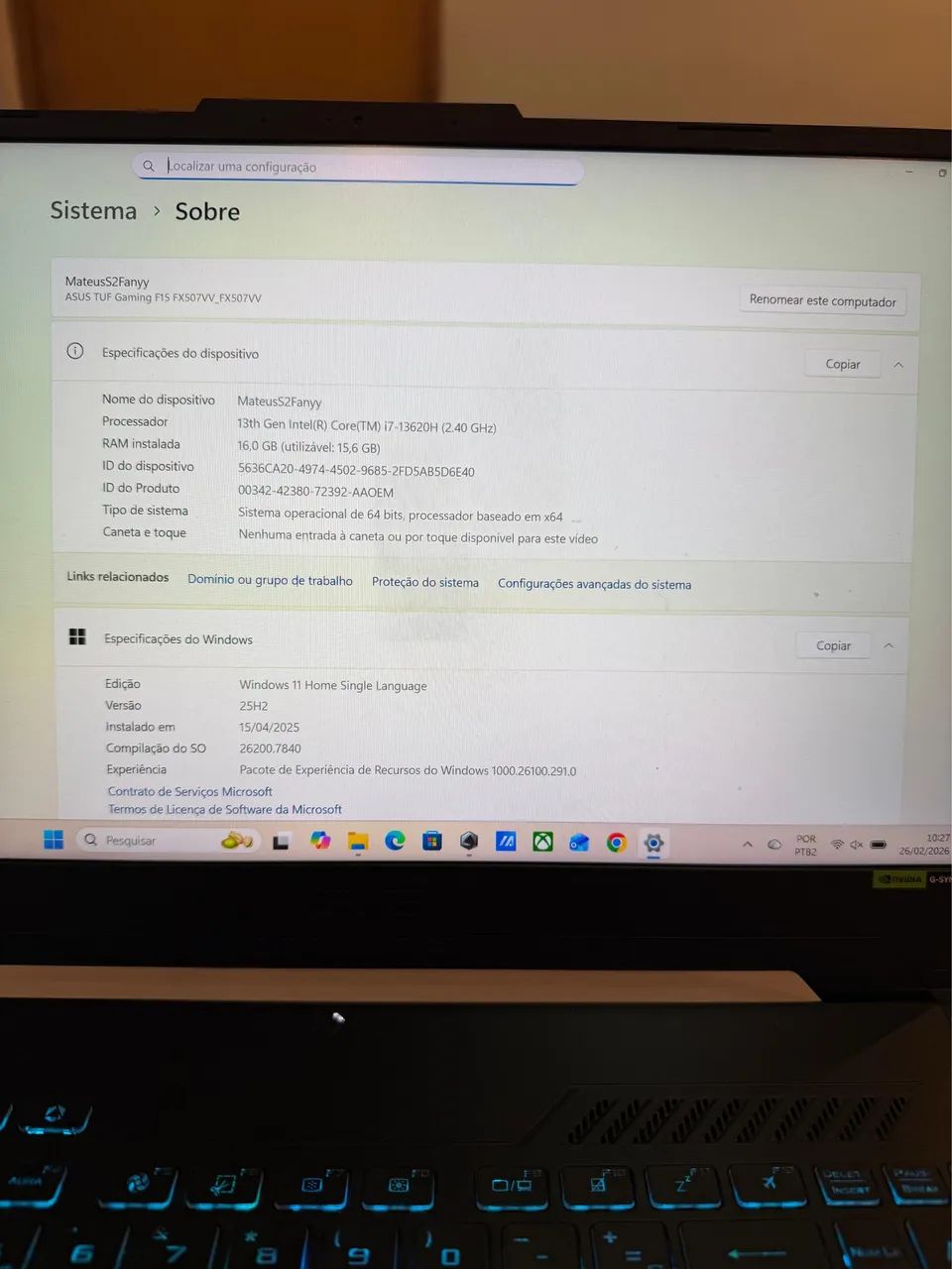 Notebook gamer impecável  - Foto 4