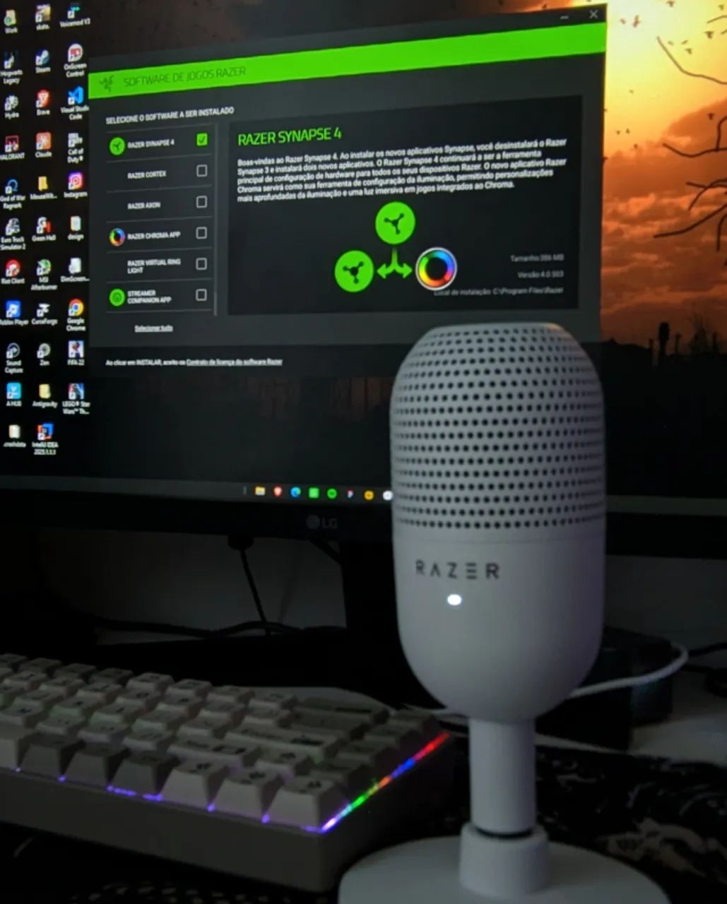 [NOVO] Microfone Razer Seiren v3 mini branco - Foto 5