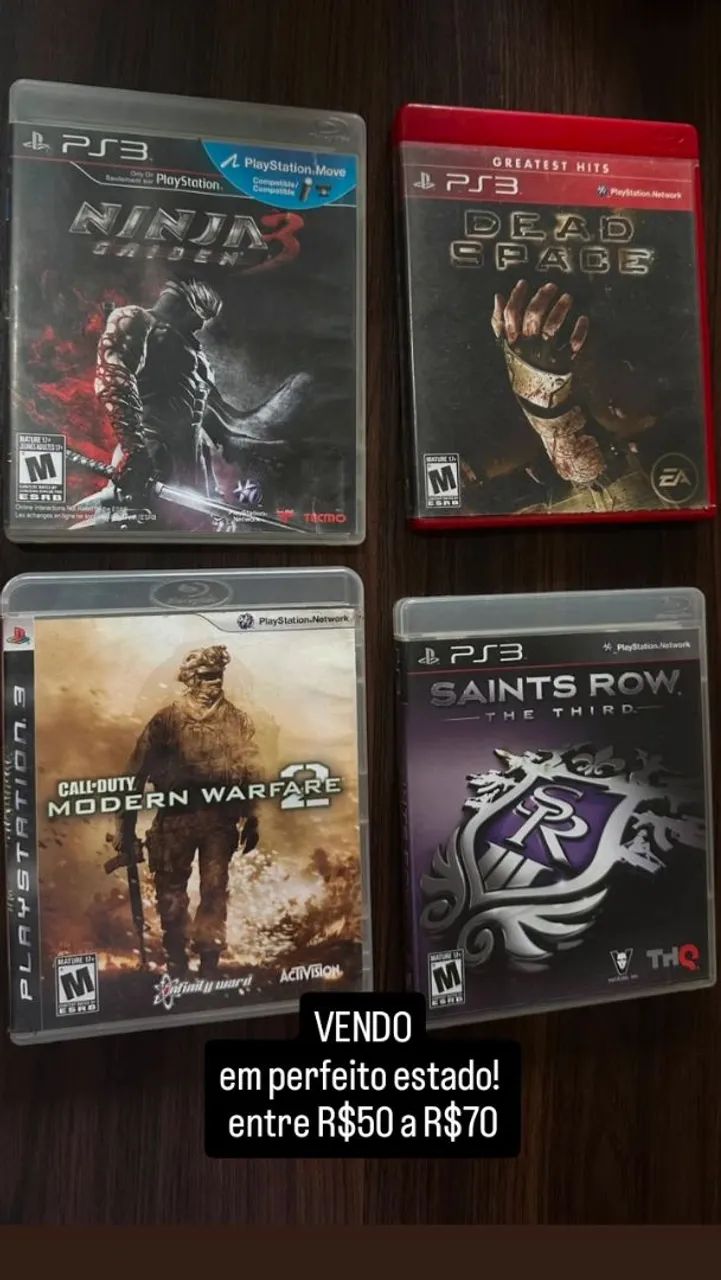 VENDO JOGOS ORIGINAIS PS3 - Foto 2
