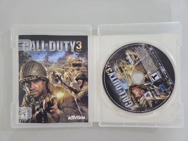Call of Duty 3 PS3 Original Completo - Primeira Geração PS3