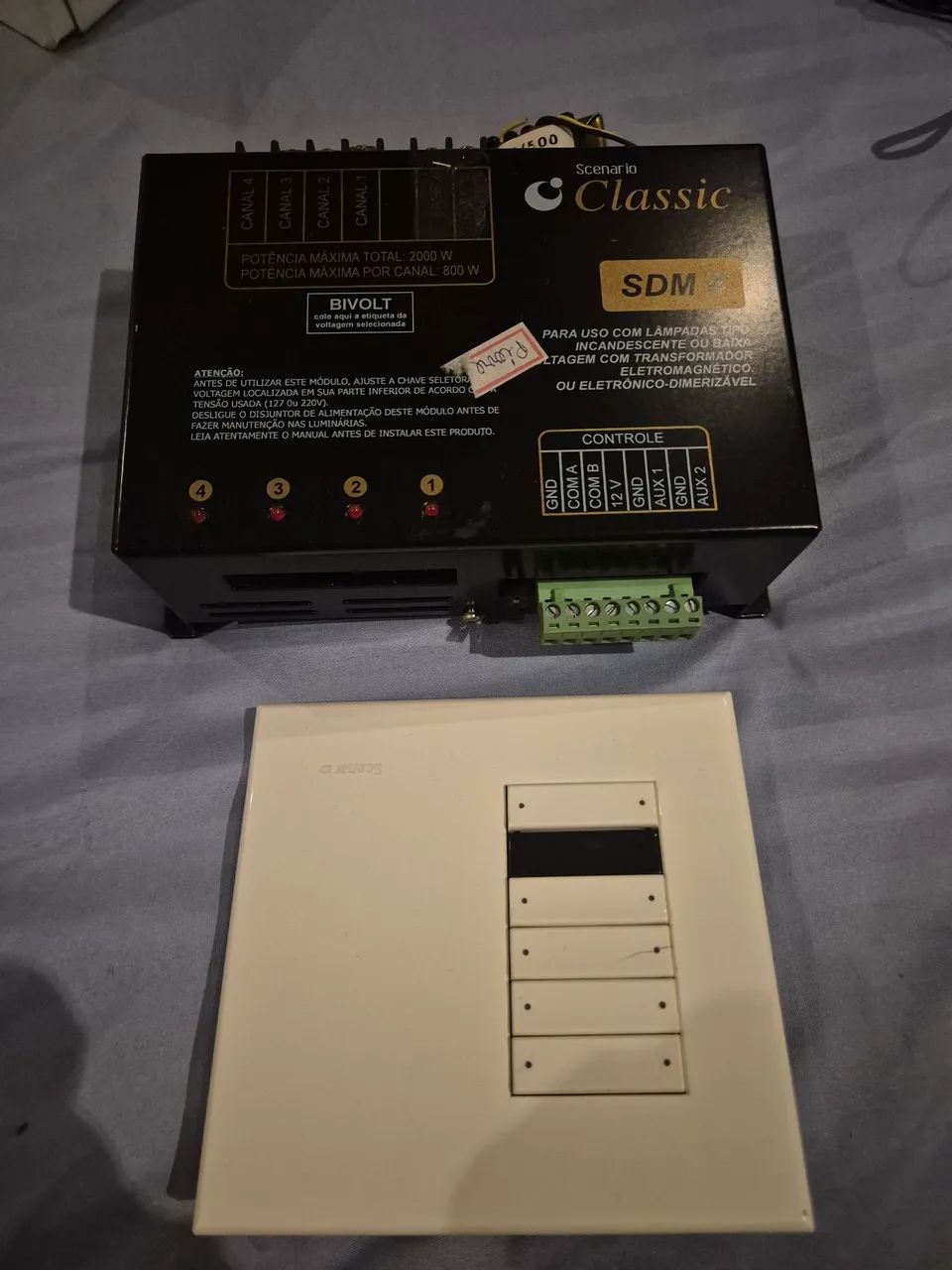 Scenario classic SDE 4 interface para uso de lampada