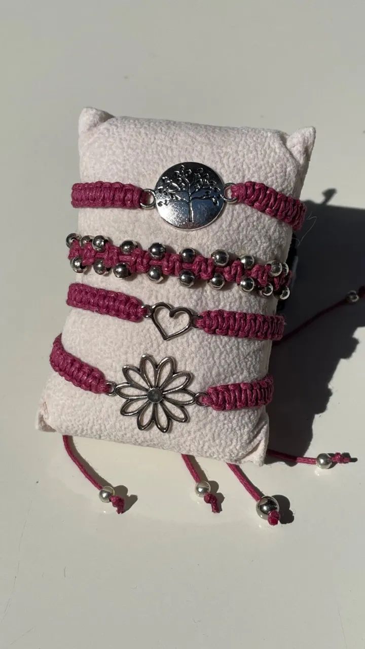 Kit pulseira macrame