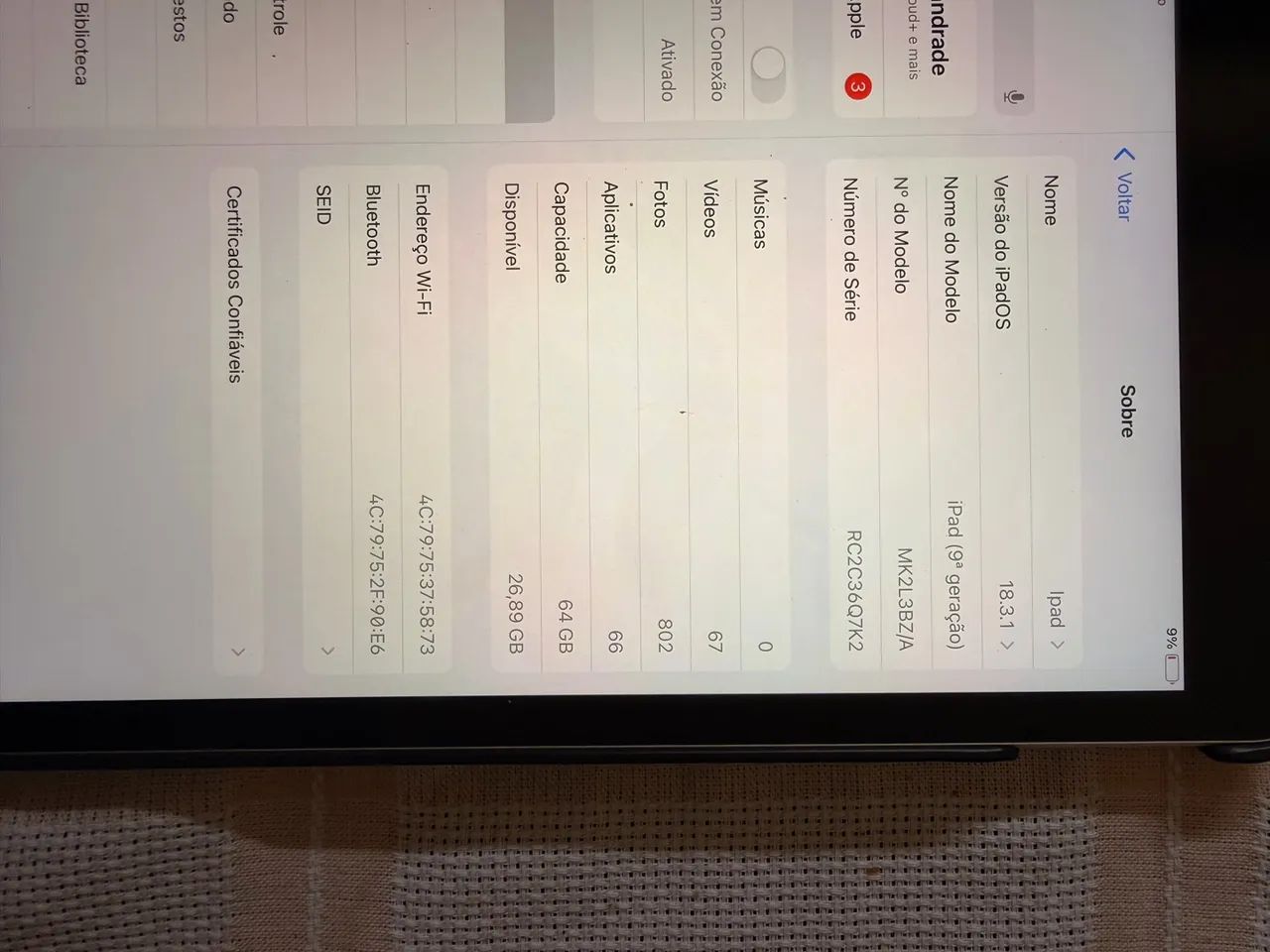iPad 9 geração  - Foto 5