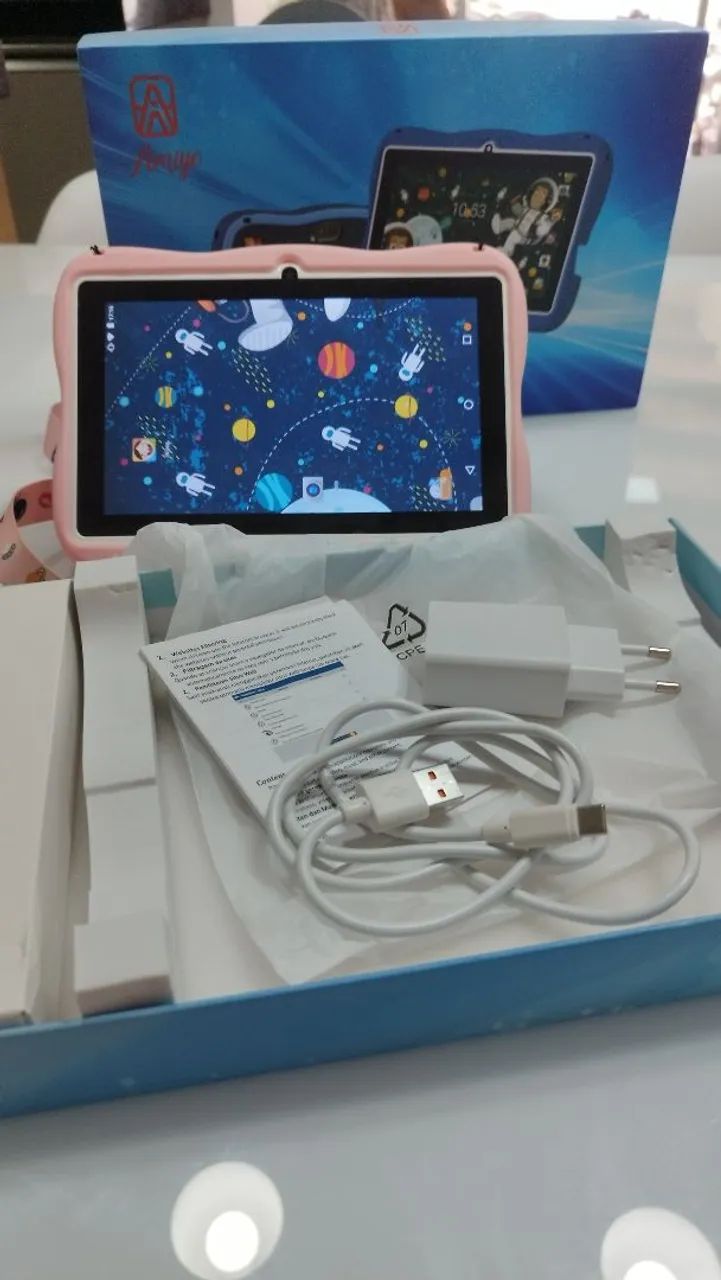 Tablet Infantil Astronauta Rosa