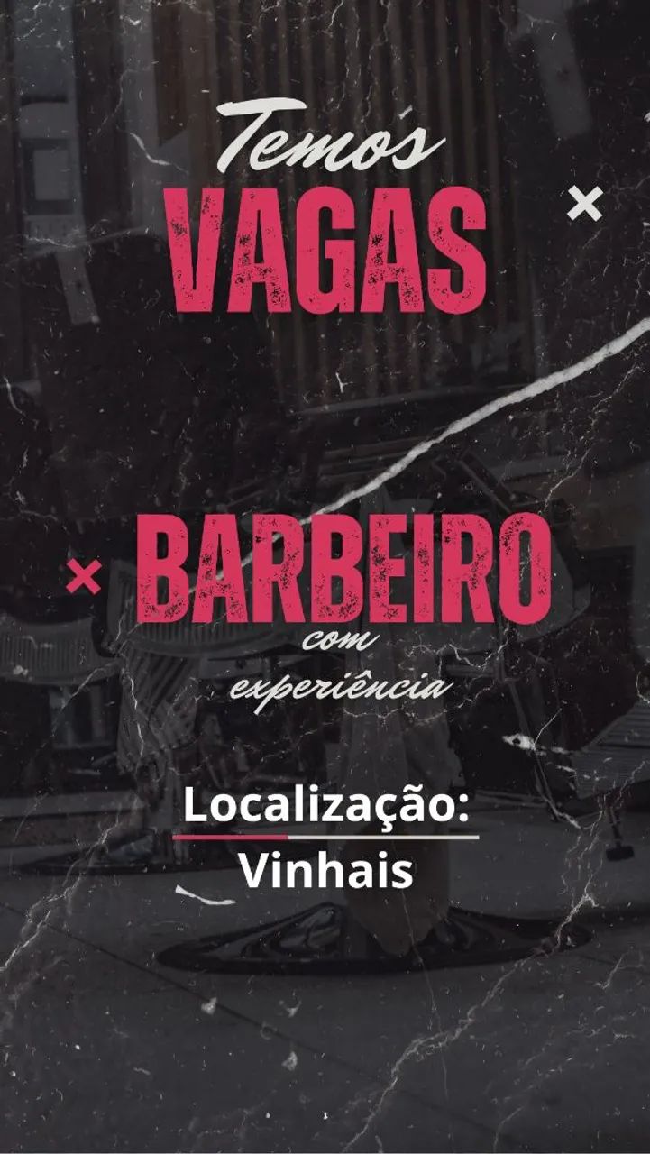 Vagas para barbeiro 