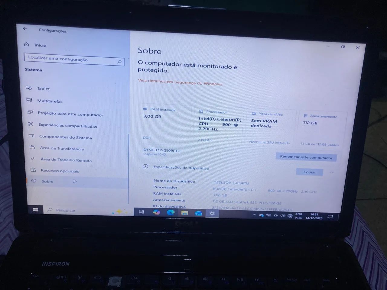 Notebook Dell inspiron  - Foto 3