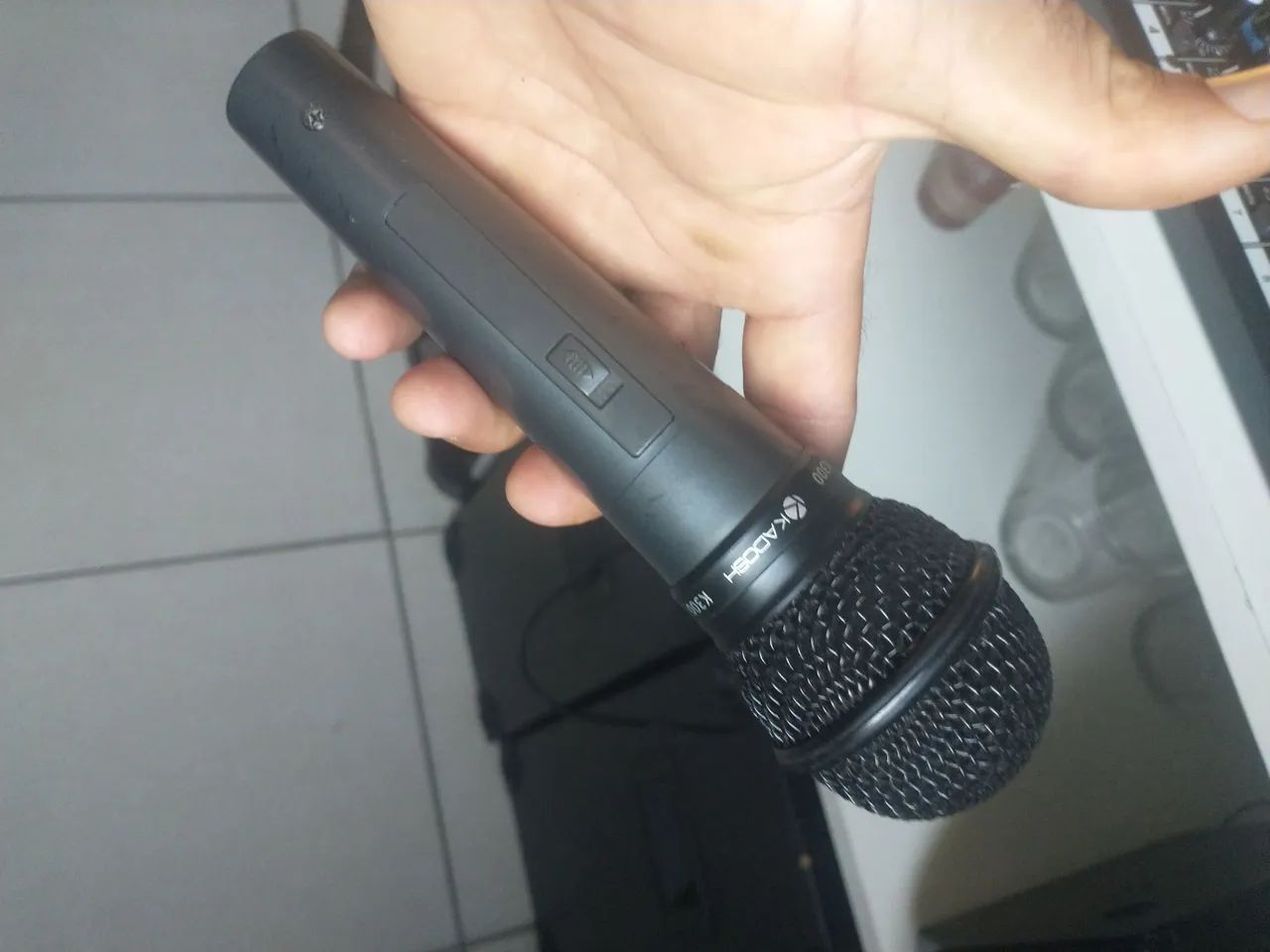 Microfone estado de novo funcionando perfeitamente 