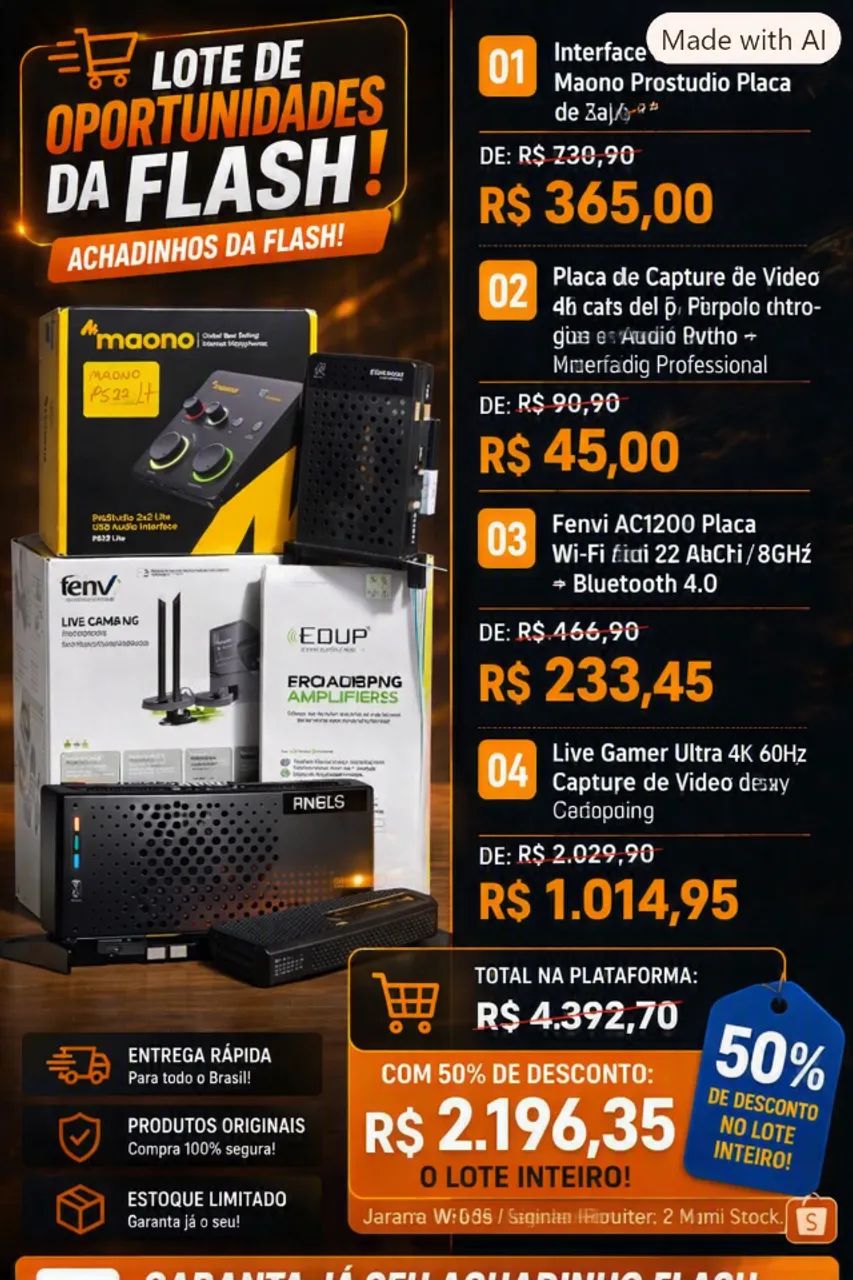 Achadinhos da Flash - Áudio, Vídeo e Conectividade!