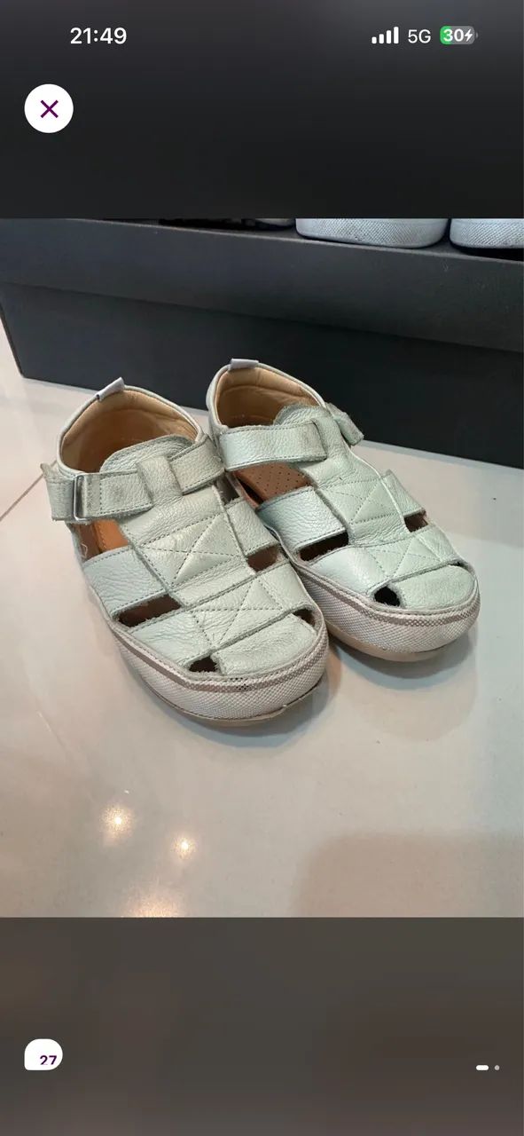 Sandália masculina infantil 