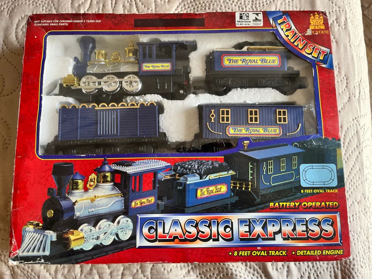 train set classic express - the royal blue - relíquia