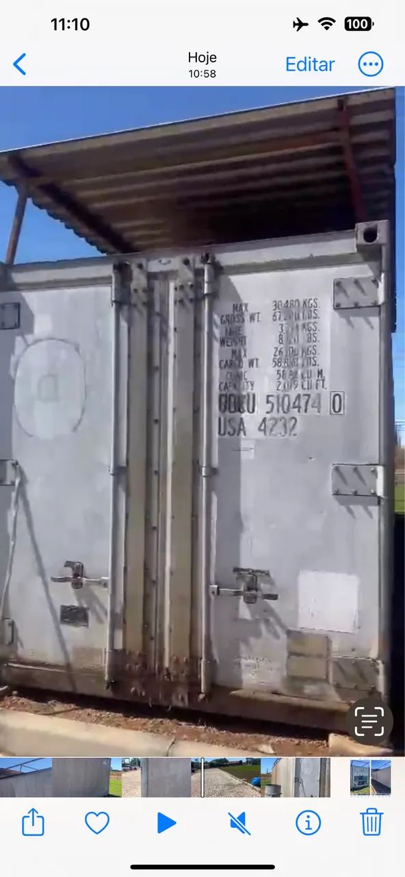 Container de 20 pés 12 metros refrigerado  - Foto 3