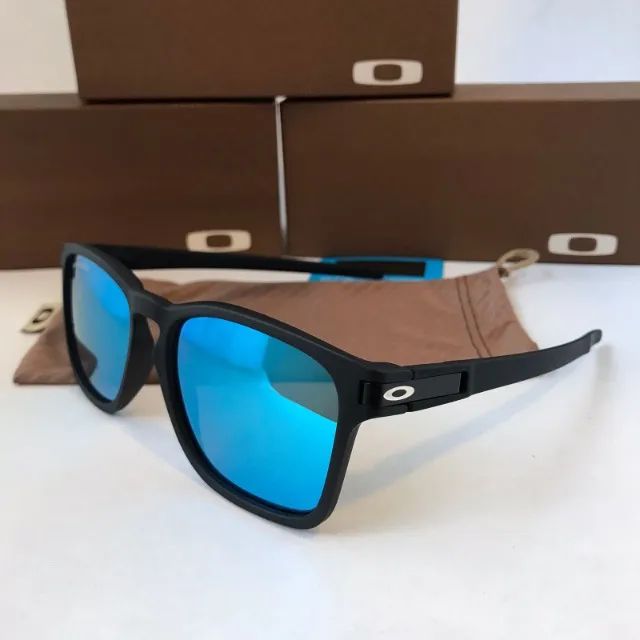 óculos de sol oakley latch squared blue lentes polarizadas