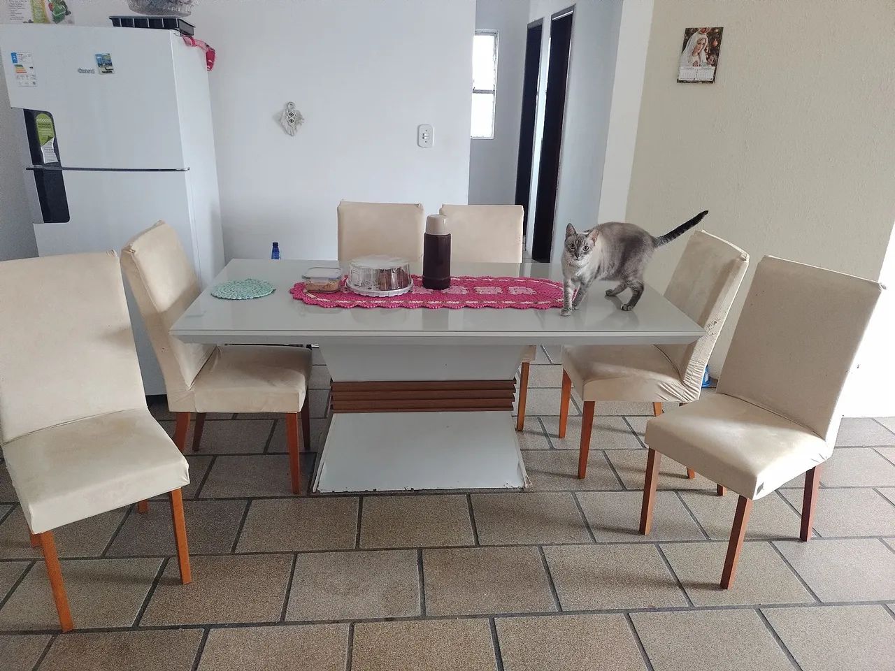 Mesa de Jantar 06 Lugares com Cadeira - Foto 4