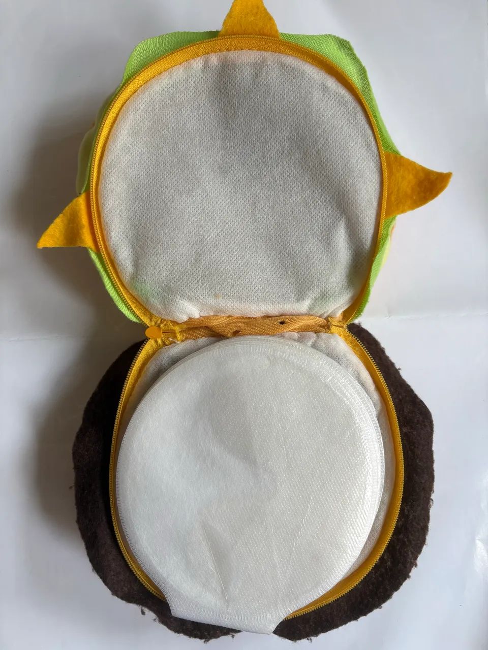 Porta CD Pelúcia Hambúrguer - 60 cds - Foto 4