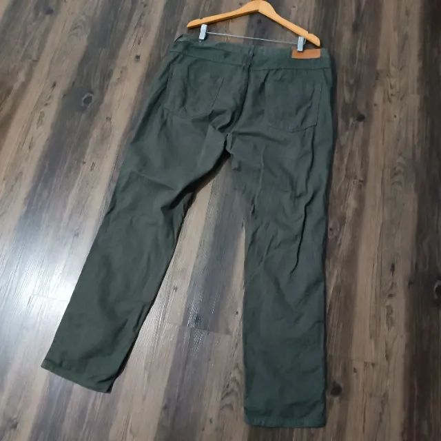 Calça Slim Sarja Masculina - Foto 4